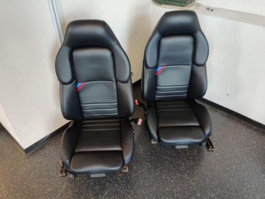 Brand New BMW E36 Vader Seats – Black Leather Sport Seats
